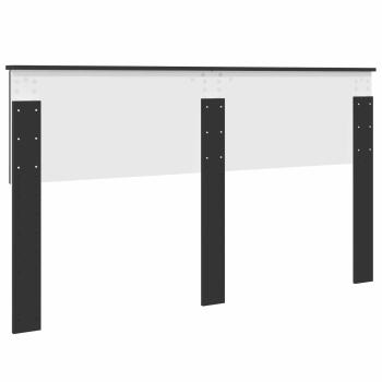 Kopfteil mit Kopfteil Schwarz Eichen-Optik 160 cm Holzwerkstoff