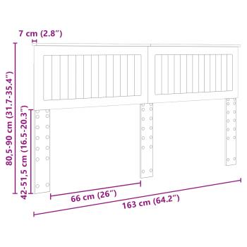 Kopfteil mit Kopfteil Schwarz Eichen-Optik 160 cm Holzwerkstoff