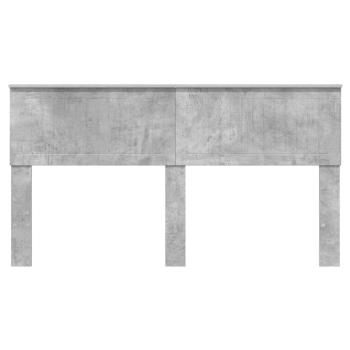 Kopfteil mit Kopfteil Beton Grau 160 cm Holzwerkstoff