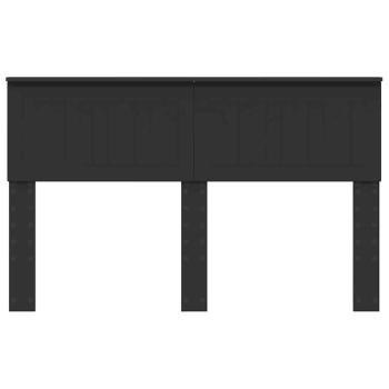 Kopfteil mit Kopfteil Schwarz Eichen-Optik 140 cm Holzwerkstoff