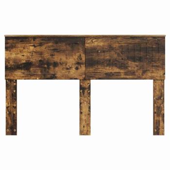 Kopfteil mit Kopfteil Geräucherte Eiche 140 cm Holzwerkstoff