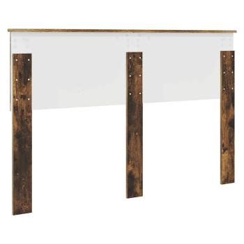 Kopfteil mit Kopfteil Geräucherte Eiche 140 cm Holzwerkstoff