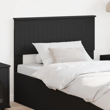 ARDEBO.de - Kopfteil mit Kopfteil Schwarz Eichen-Optik 100 cm Holzwerkstoff