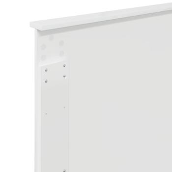 Kopfteil mit Kopfteil Glänzend Weiß 100 cm Holzwerkstoff