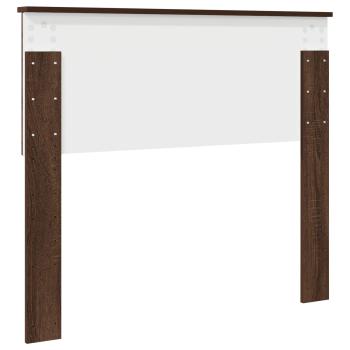 Kopfteil mit Kopfteil Braun Eichen-Optik 100 cm Holzwerkstoff