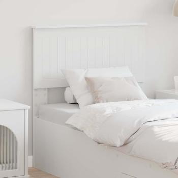 ARDEBO.de - Kopfteil mit Kopfteil Weiß 80 cm Holzwerkstoff