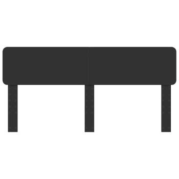 Kopfteil mit Kopfteil Schwarz Eichen-Optik 200 cm Holzwerkstoff