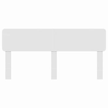 Kopfteil mit Kopfteil Glänzend Weiß 180 cm Holzwerkstoff