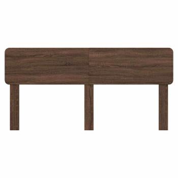Kopfteil mit Kopfteil Braun Eichen-Optik 180 cm Holzwerkstoff