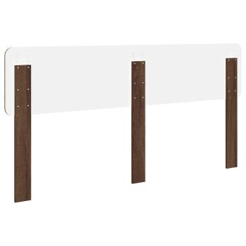 Kopfteil mit Kopfteil Braun Eichen-Optik 180 cm Holzwerkstoff