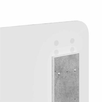 Kopfteil mit Kopfteil Beton Grau 150 cm Holzwerkstoff