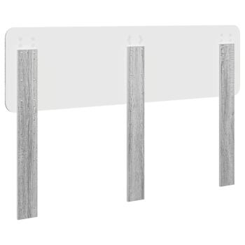 Kopfteil mit Kopfteil Graues Sonoma 140 cm Holzwerkstoff