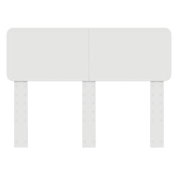 Kopfteil mit Kopfteil Weiß 135 cm Holzwerkstoff