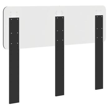 Kopfteil mit Kopfteil Schwarz Eichen-Optik 120 cm Holzwerkstoff