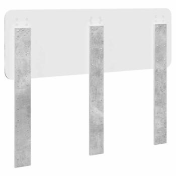 Kopfteil mit Kopfteil Beton Grau 120 cm Holzwerkstoff