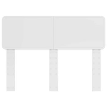 Kopfteil mit Kopfteil Glänzend Weiß 120 cm Holzwerkstoff