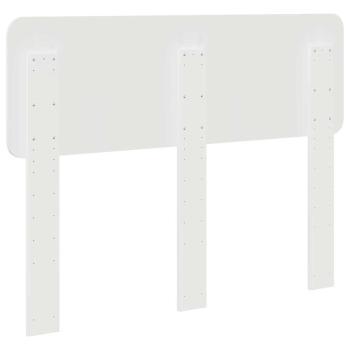 Kopfteil mit Kopfteil Glänzend Weiß 120 cm Holzwerkstoff