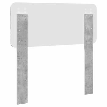 Kopfteil Beton Grau Holzwerkstoff