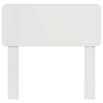 ARDEBO.de - Kopfteil mit Kopfteil Glänzend Weiß 90 cm Holzwerkstoff