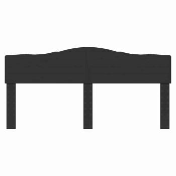 Kopfteil mit Kopfteil Schwarz Eichen-Optik 200 cm Holzwerkstoff