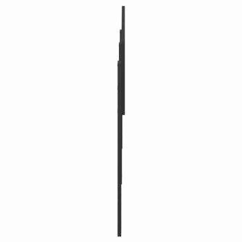 Kopfteil mit Kopfteil Schwarz Eichen-Optik 200 cm Holzwerkstoff