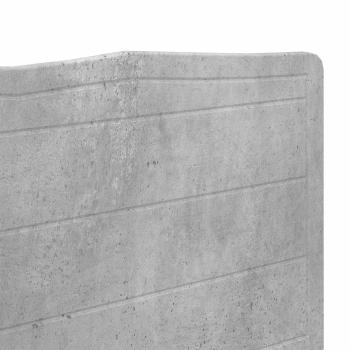 Kopfteil Beton Grau Holzwerkstoff