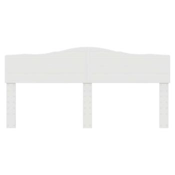 Kopfteil mit Kopfteil Glänzend Weiß 180 cm Holzwerkstoff