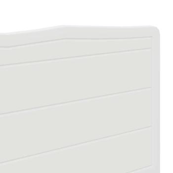 Kopfteil mit Kopfteil Glänzend Weiß 180 cm Holzwerkstoff