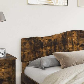 Kopfteil mit Kopfteil Geräucherte Eiche 180 cm Holzwerkstoff