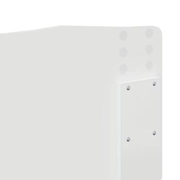 Kopfteil mit Kopfteil Weiß 160 cm Holzwerkstoff