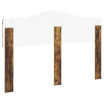 Kopfteil mit Kopfteil Geräucherte Eiche 160 cm Holzwerkstoff