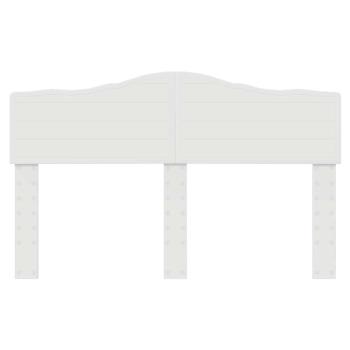 Kopfteil mit Kopfteil Glänzend Weiß 150 cm Holzwerkstoff