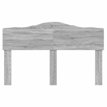 Kopfteil mit Kopfteil Graues Sonoma 140 cm Holzwerkstoff