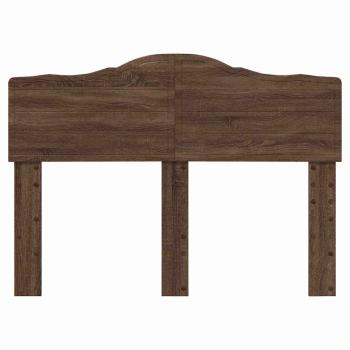 Kopfteil mit Kopfteil Braun Eichen-Optik 135 cm Holzwerkstoff