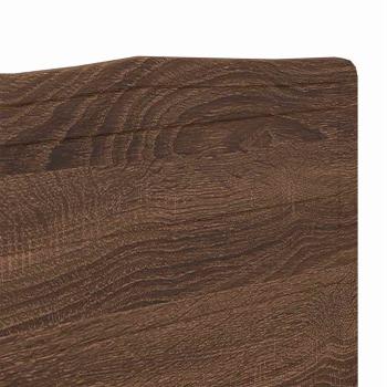 Kopfteil mit Kopfteil Braun Eichen-Optik 135 cm Holzwerkstoff