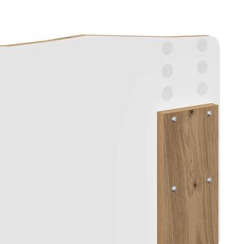Kopfteil mit Kopfteil Artisan-Eiche 135 cm Holzwerkstoff