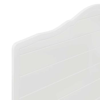 Kopfteil mit Kopfteil Glänzend Weiß 100 cm Holzwerkstoff