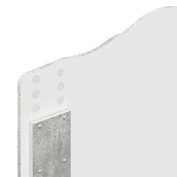 Kopfteil mit Kopfteil Beton Grau 80 cm Holzwerkstoff