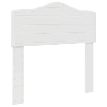 Kopfteil mit Kopfteil Glänzend Weiß 80 cm Holzwerkstoff