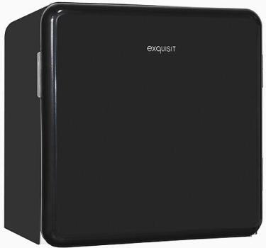 Exquisit CKB45-0-031F Mini Kühlschrank, 48,5 cm breit, 47 L, schwarz (PV)