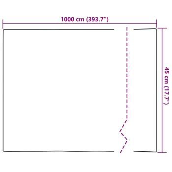 Statisches Fensterfolie Schwarz 45 x 1000 cm PVC