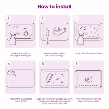 Statisches Fensterfolie Schwarz 60 x 1000 cm PVC