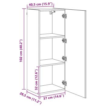 TV-Wandgeräte 4 pcs Altholz Holzwerkstoff