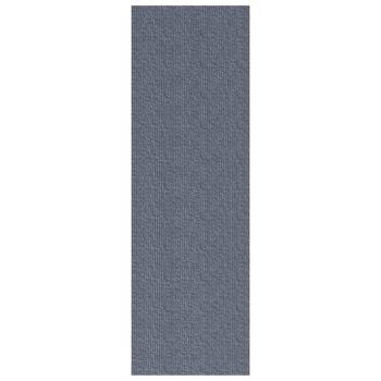 Teppichläufer Hellgrau 80 x 400 cm Stoff