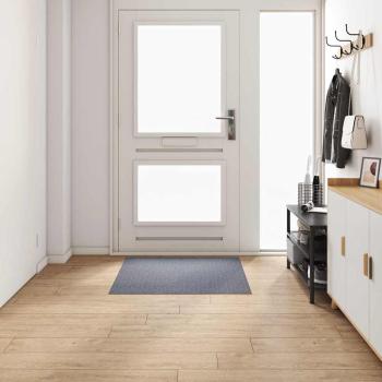 Teppichläufer Hellgrau 100 x 100 cm Stoff