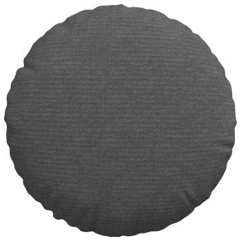Sitzkissen 2 Stk. Cordstoff Dunkelgrau Ø30 x 13 cm
