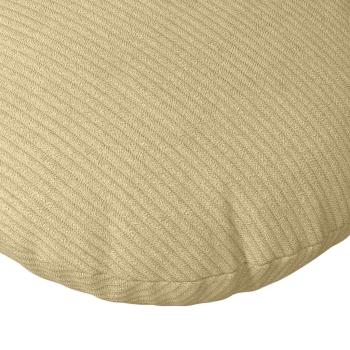 Sitzkissen 2 Stk. Cordstoff Grau-Grün Ø30 x 13 cm
