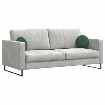 Sitzkissen 2 pcs Dunkelgrün Ø 30 cm Cordstoff