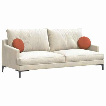 Sitzkissen 2 pcs Rot-Orange Ø 30 cm Cordstoff