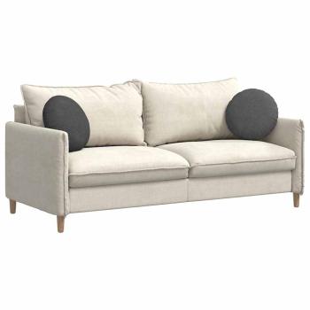 Sitzkissen 2 pcs Dunkelgrau Ø 40 cm Cordstoff